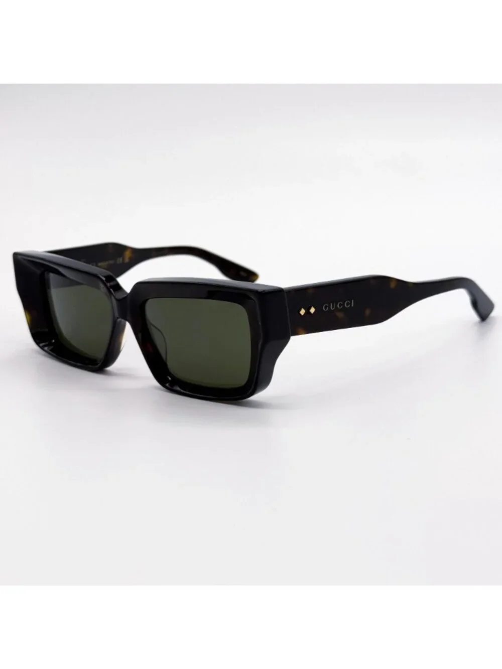New Gucci Havana Green Unisex Sunglasses GG1529S 002